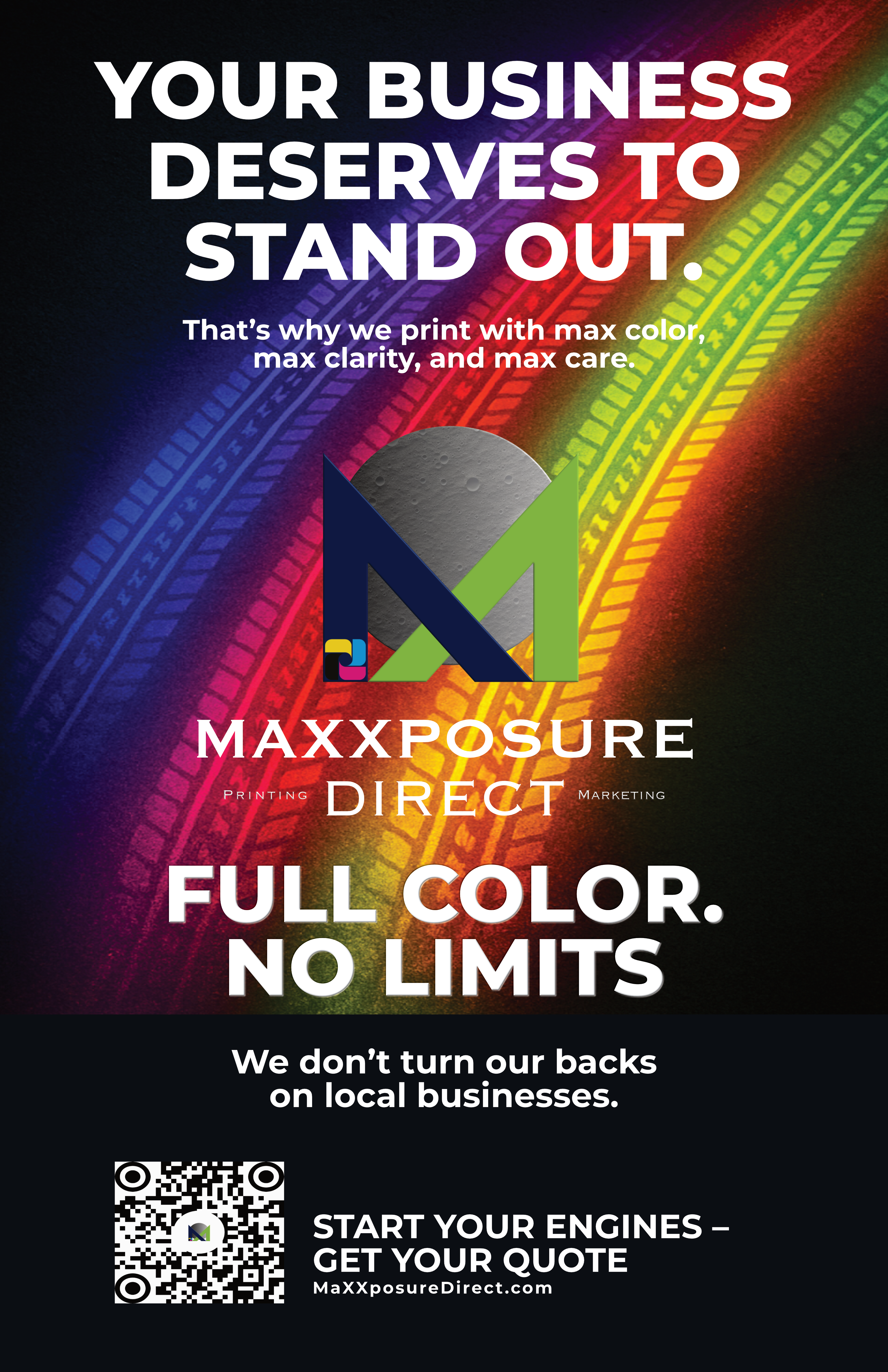 Full Color. No Limits. design