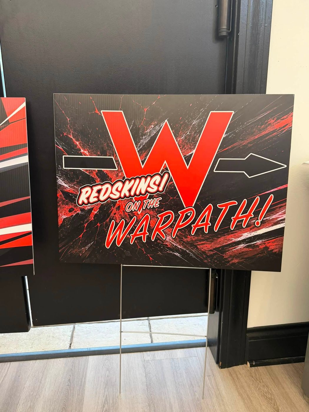 Wapakoneta Redskins on the Warpath yard sign